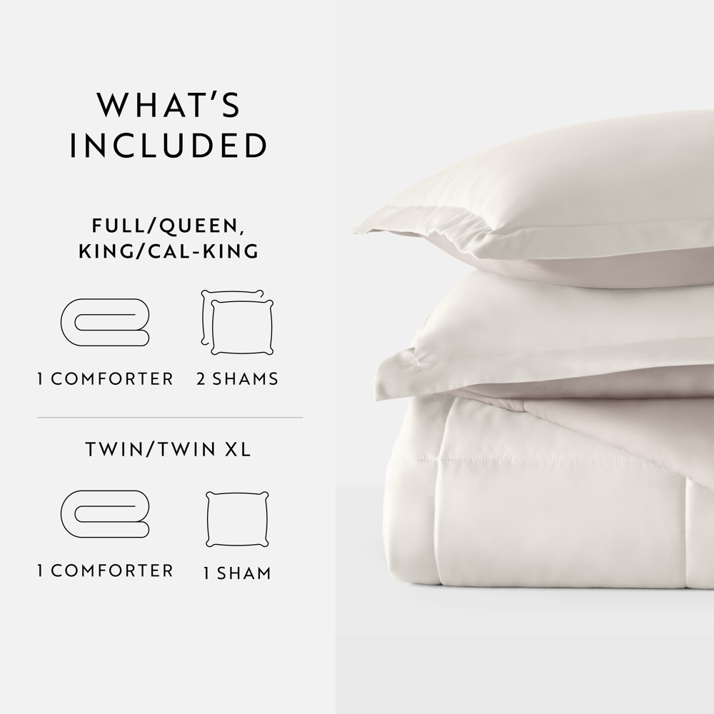 Reversible Down-Alternative Comforter Bedding Set