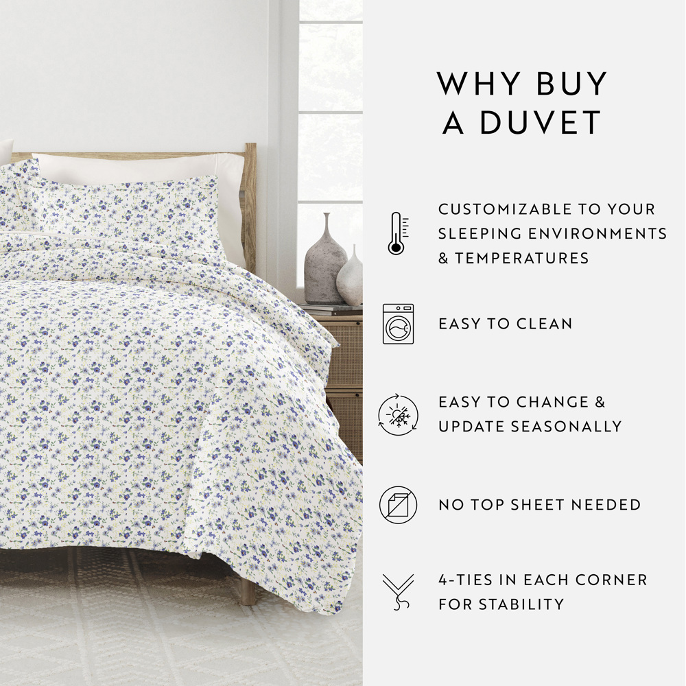 Reversible Down-Alternative Comforter Bedding Set