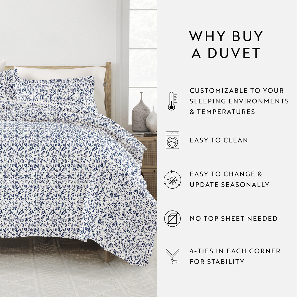 Reversible Down-Alternative Comforter Bedding Set