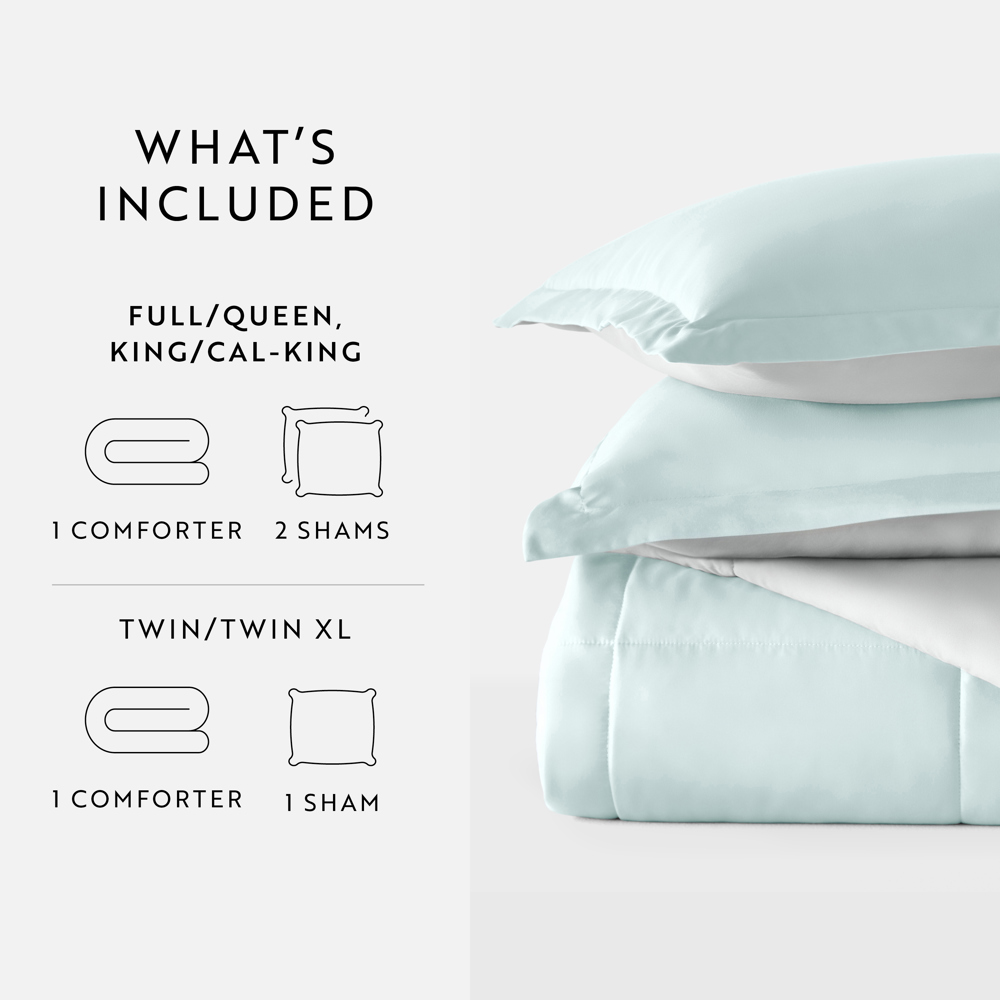 Reversible Down-Alternative Comforter Bedding Set