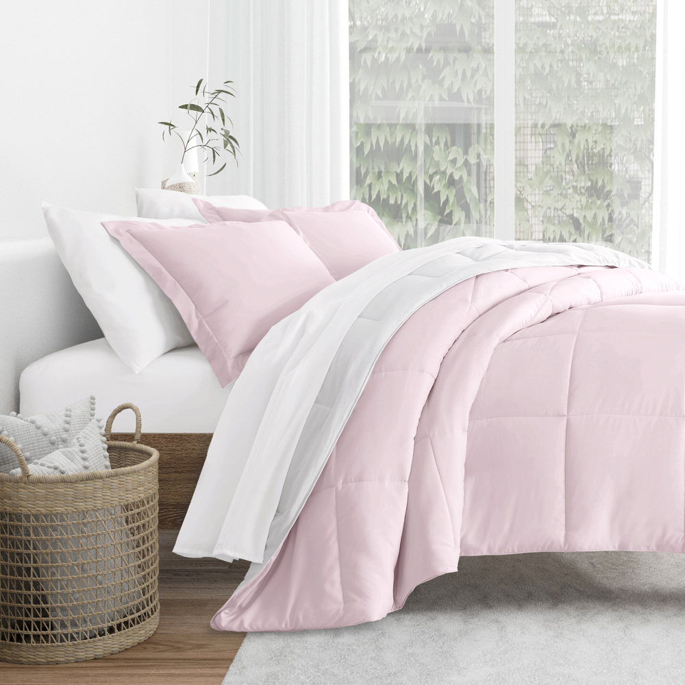 Reversible Down-Alternative Comforter Bedding Set