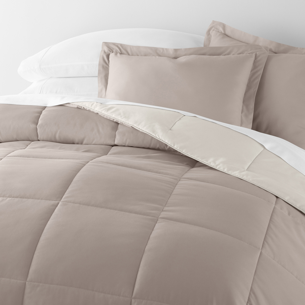 Reversible Down-Alternative Comforter Bedding Set