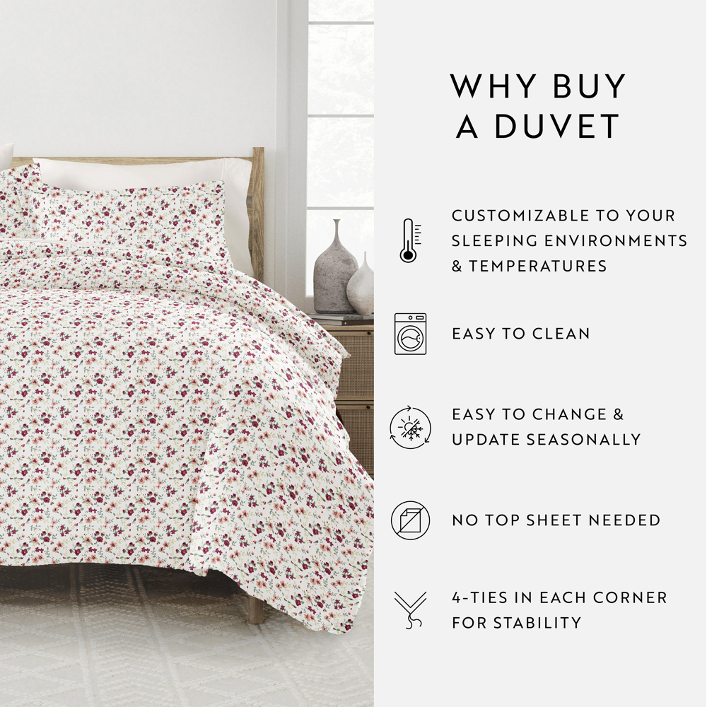 Reversible Down-Alternative Comforter Bedding Set