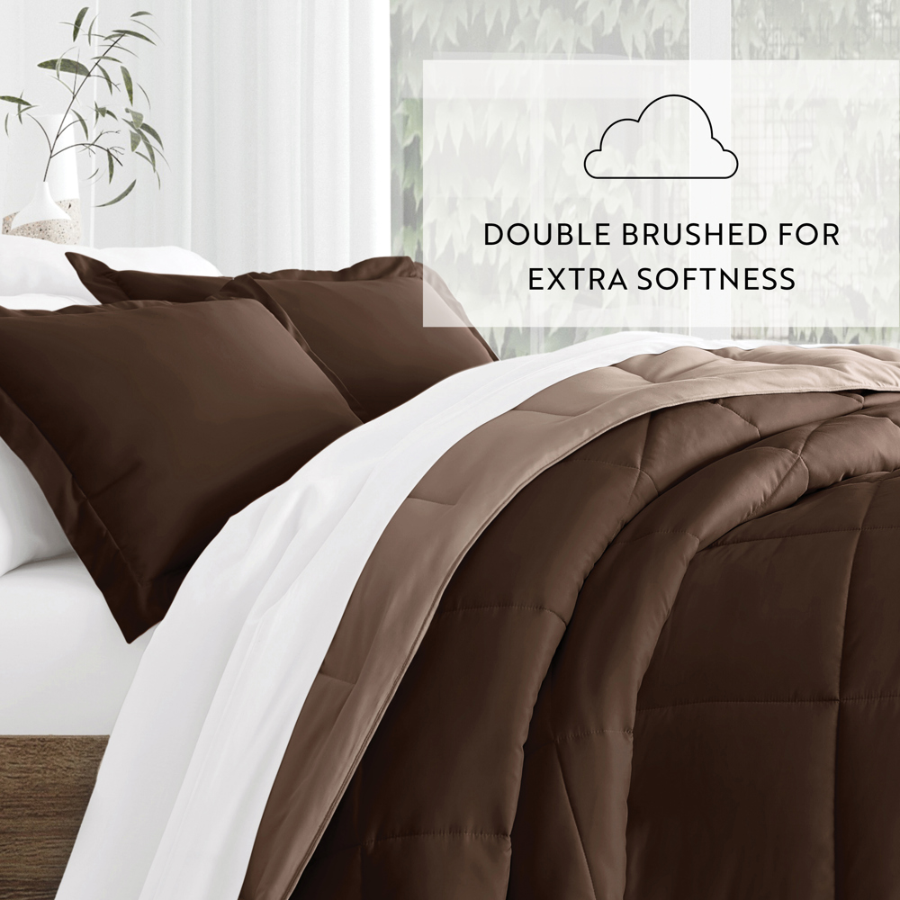 Reversible Down-Alternative Comforter Bedding Set