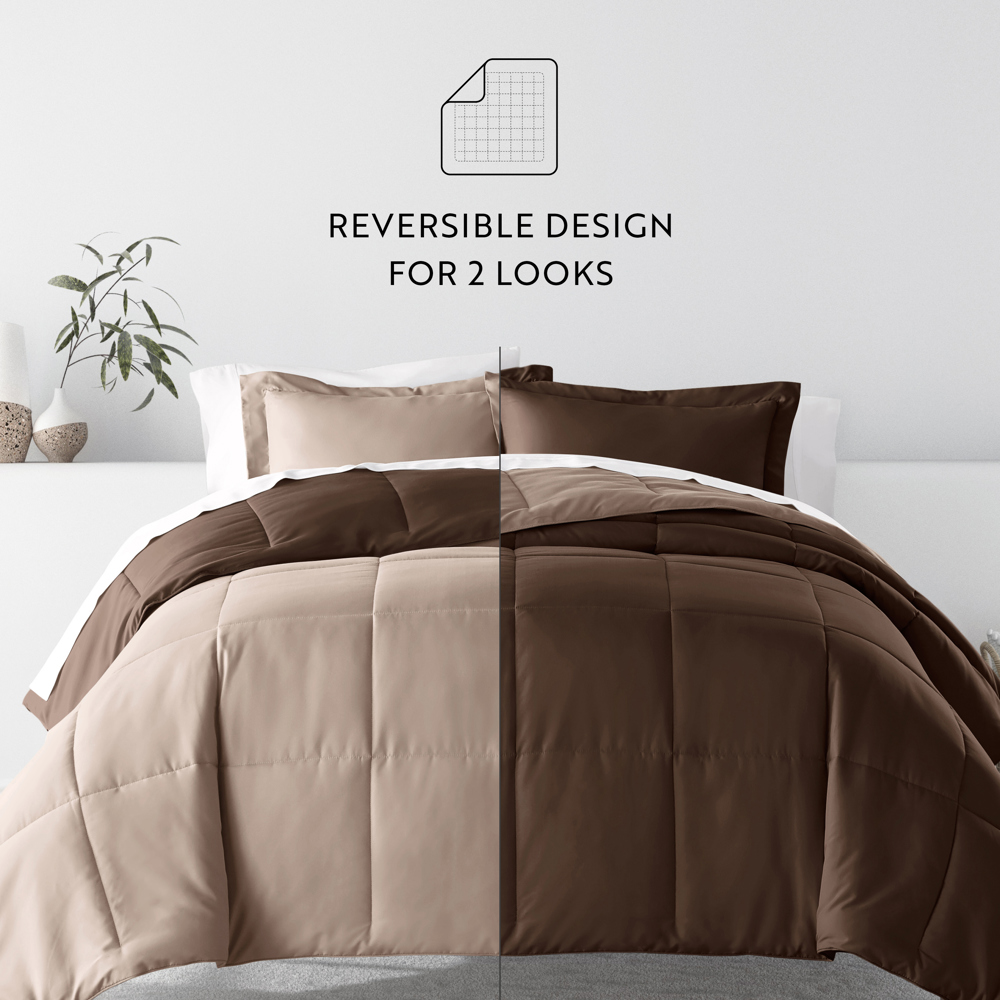 Reversible Down-Alternative Comforter Bedding Set