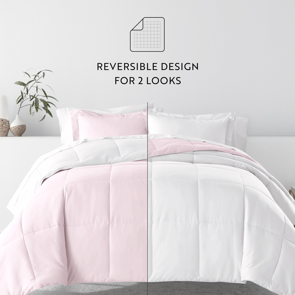 Reversible Down-Alternative Comforter Bedding Set