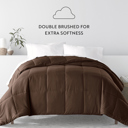 King Chocolate Soft Down-Alternative Essential Comforter