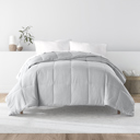 King Light Gray Soft Down-Alternative Essential Comforter