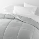 King Light Gray Soft Down-Alternative Essential Comforter