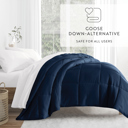 King Navy Soft Down-Alternative Essential Comforter