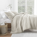  Waffle Textured Comforter Set Down-Alternative Ultra Soft Bedding