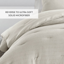  Waffle Textured Comforter Set Down-Alternative Ultra Soft Bedding