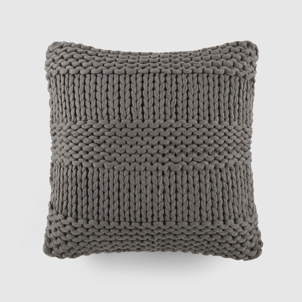 Decor Throw Pillow in Cozy Chunky Knit Fabric