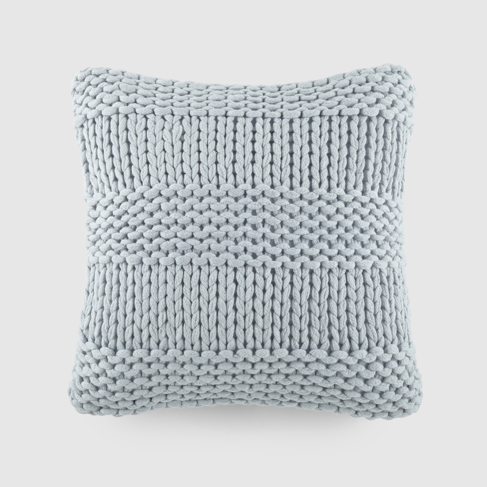 Decor Throw Pillow in Cozy Chunky Knit Fabric