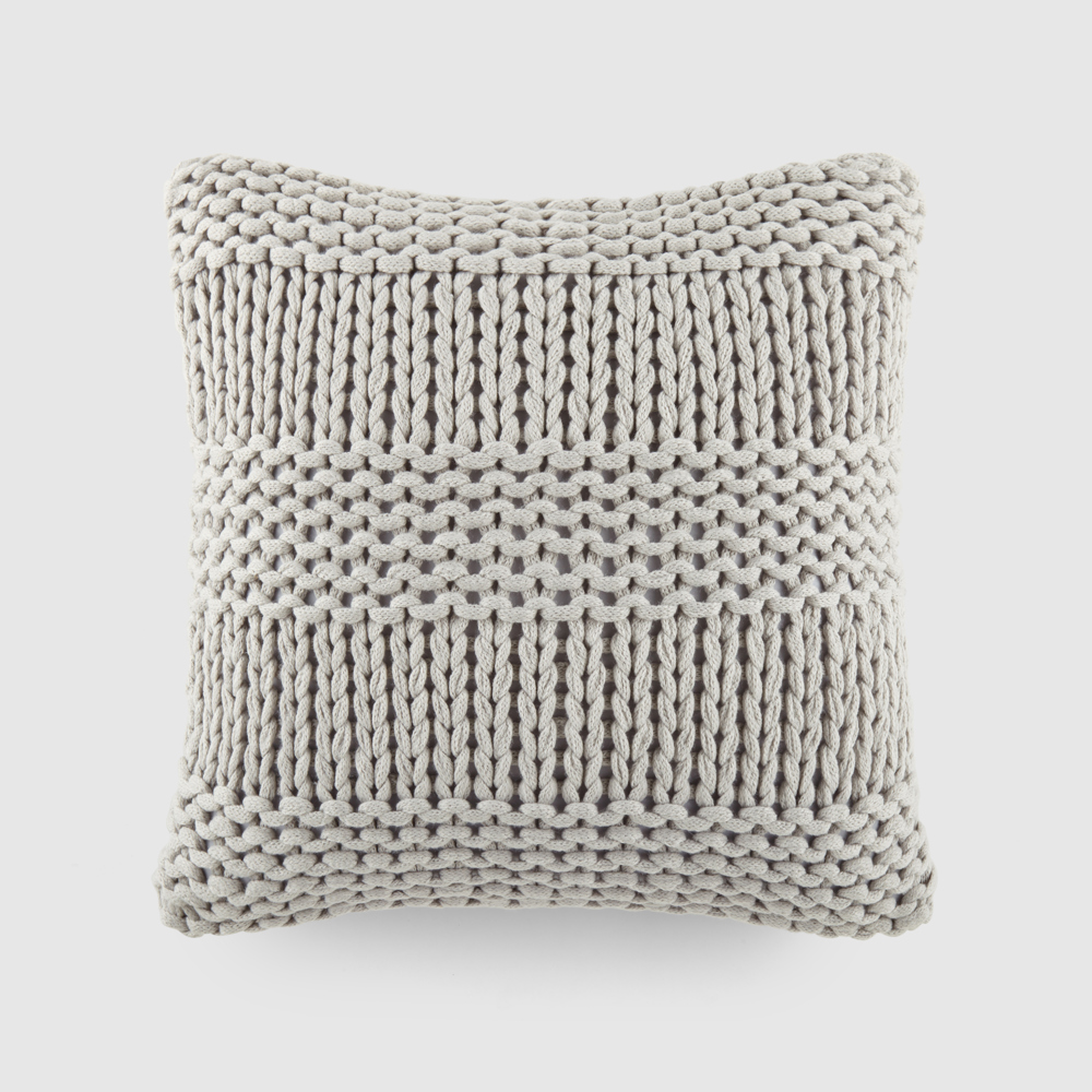 Decor Throw Pillow in Cozy Chunky Knit Fabric