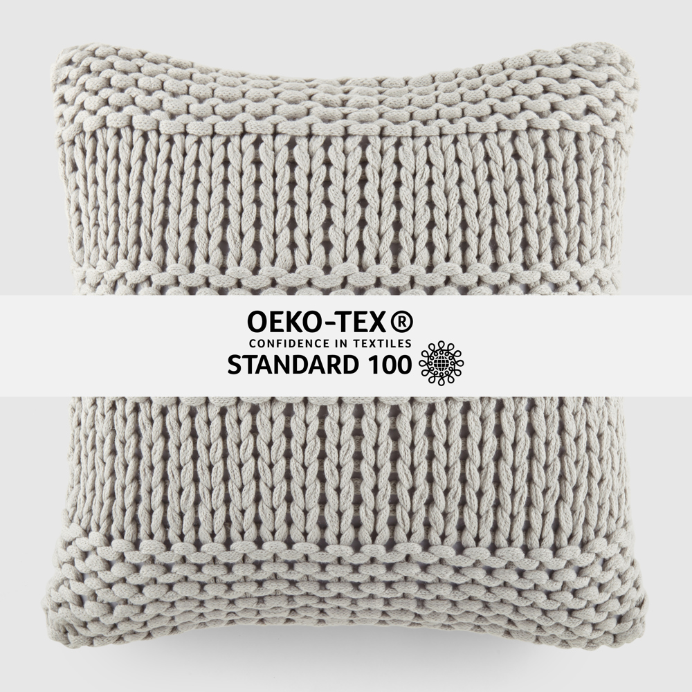 Decor Throw Pillow in Cozy Chunky Knit Fabric