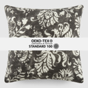  Elegant Cotton Decor Throw Pillow in Distressed Floral Pattern