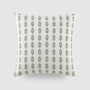  Elegant Cotton Decor Throw Pillow in Folk Leaves Pattern