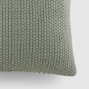 Eucalyptus Decor Throw Pillow in Seed Stitch Knit Fabric