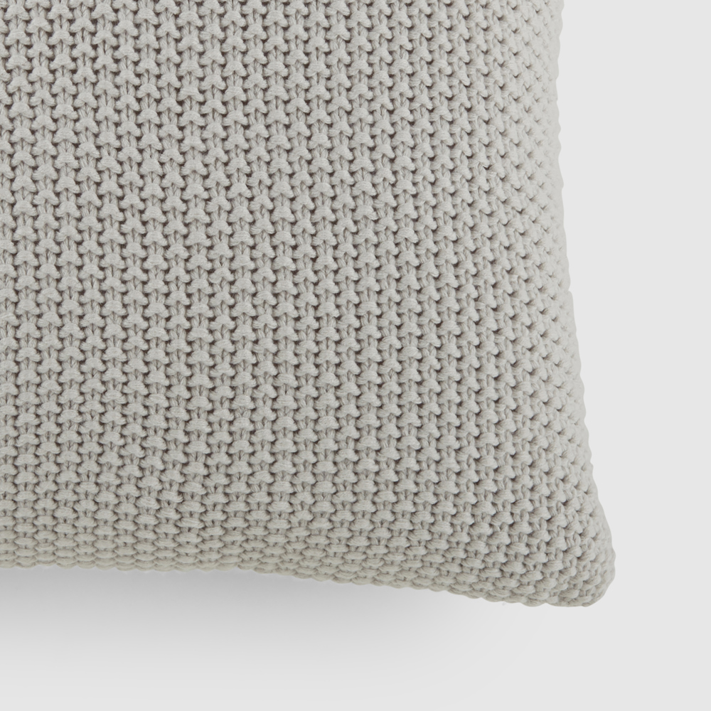 Decor Throw Pillow in Seed Stitch Knit Fabric