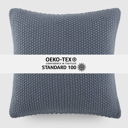 Stone Decor Throw Pillow in Seed Stitch Knit Fabric