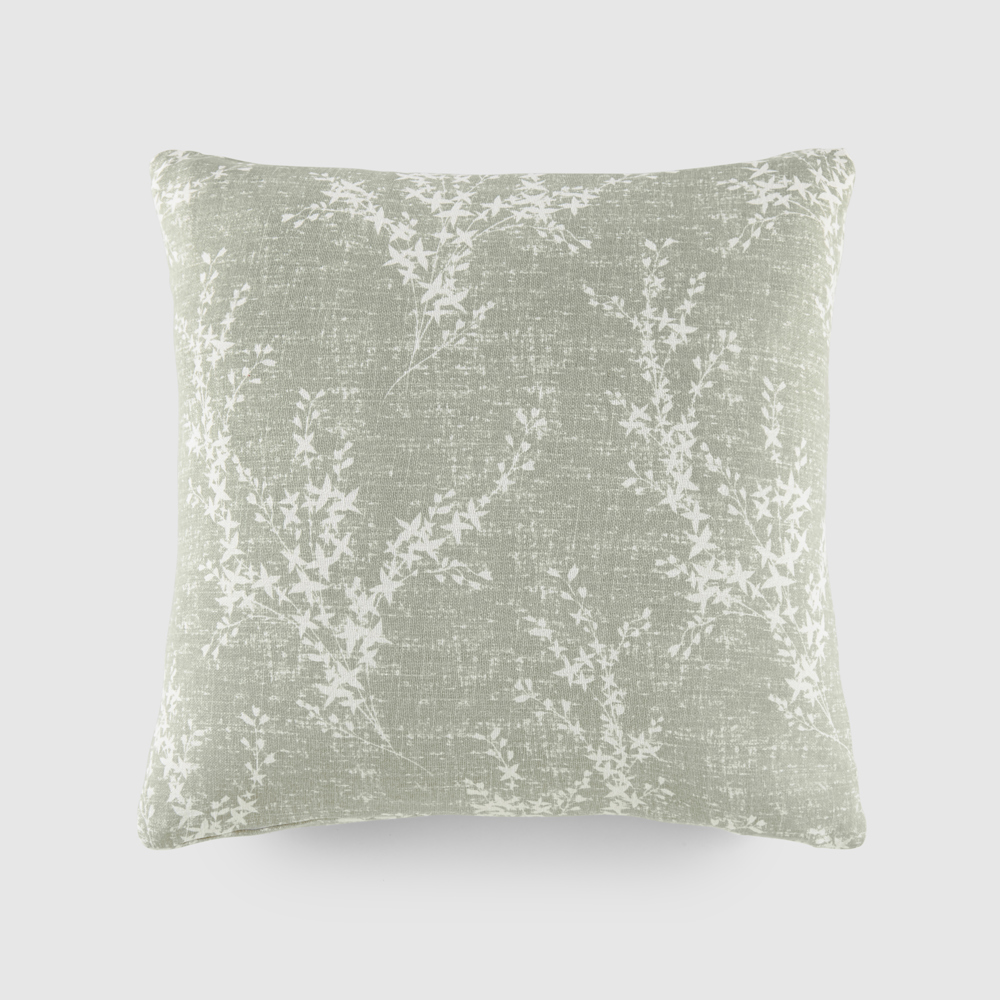 Elegant Cotton Decor Throw Pillow in Willow Pattern