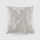 Willow Light Gray Elegant Cotton Decor Throw Pillow in Willow Pattern