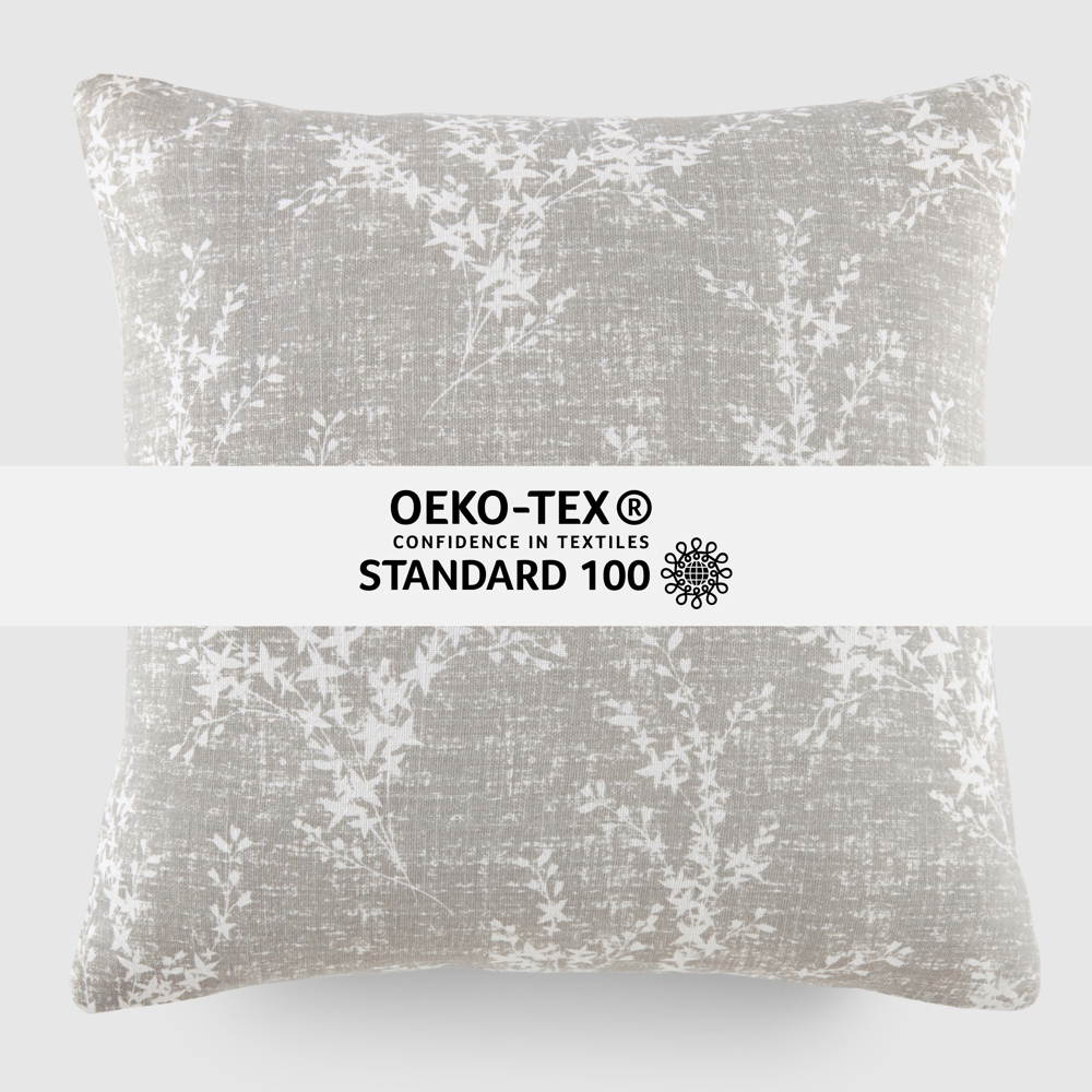 Elegant Cotton Decor Throw Pillow in Willow Pattern