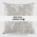 Willow Light Gray Elegant Cotton Decor Throw Pillow in Willow Pattern