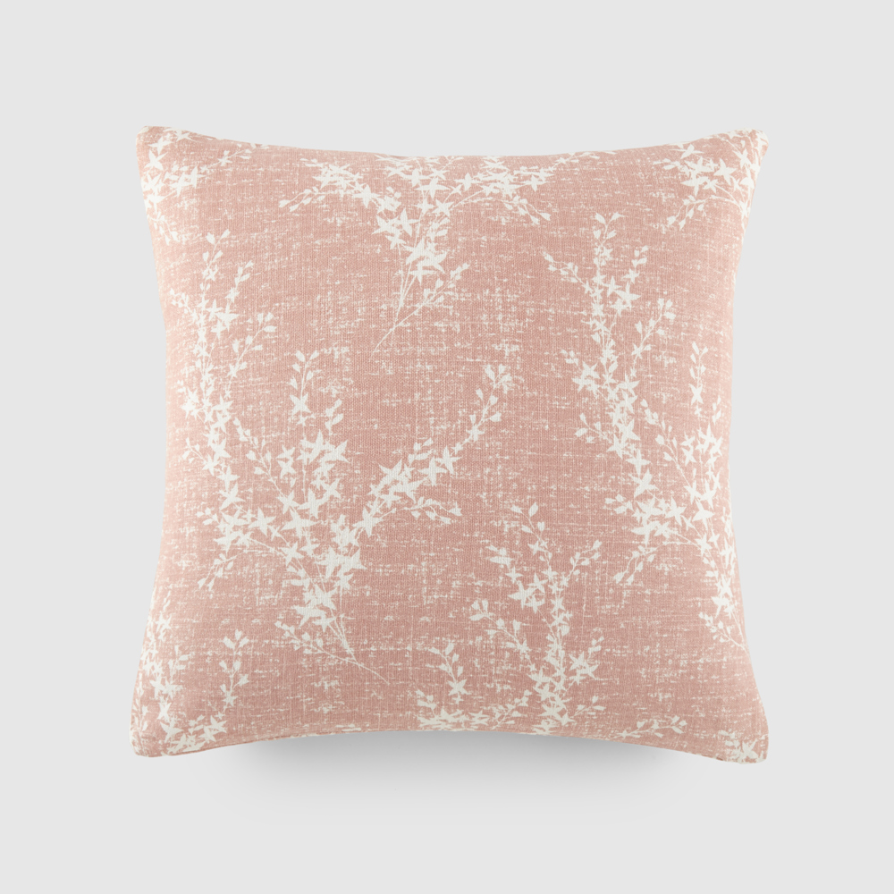 Elegant Cotton Decor Throw Pillow in Willow Pattern