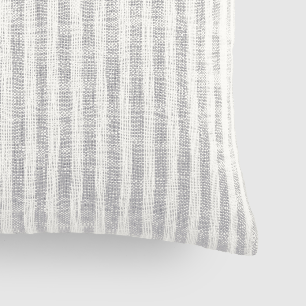 Yarn-Dyed Cotton Decor Throw Pillow in Bengal Stripe Pattern