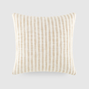 Bengal Stripe Natural Yarn-Dyed Cotton Decor Throw Pillow in Bengal Stripe Pattern