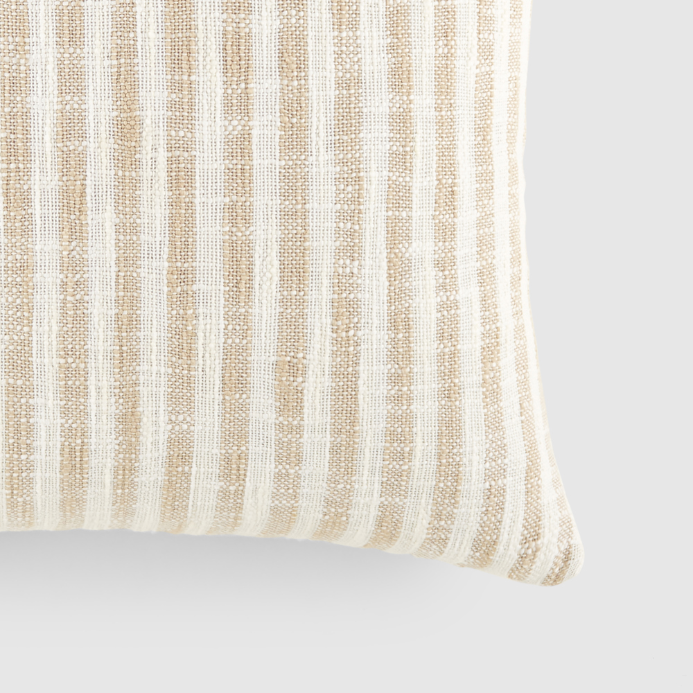 Yarn-Dyed Cotton Decor Throw Pillow in Bengal Stripe Pattern