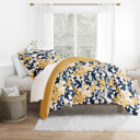 King Boho Flower Yellow Patterned Soft Duvet Cover Bed Set - Bohemian Patterns