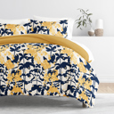 King Boho Flower Yellow Patterned Soft Duvet Cover Bed Set - Bohemian Patterns