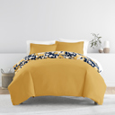 King Boho Flower Yellow Patterned Soft Duvet Cover Bed Set - Bohemian Patterns