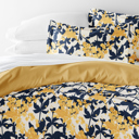 King Boho Flower Yellow Patterned Soft Duvet Cover Bed Set - Bohemian Patterns