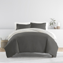 King Etched Gate Gray Patterned Soft Duvet Cover Bed Set - Bohemian Patterns