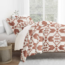 King Adobe Diamond Clay Patterned Soft Duvet Cover Bed Set - Bohemian Patterns