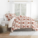 King Adobe Diamond Clay Patterned Soft Duvet Cover Bed Set - Bohemian Patterns