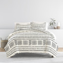 King Arrow Dreams Gray Patterned Soft Duvet Cover Bed Set - Bohemian Patterns