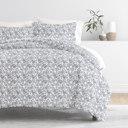 King Coarse Paisley Navy Patterned Soft Duvet Cover Bed Set - Classic Patterns