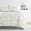 Twin XL Garden Light Blue Patterned Soft Duvet Cover Bed Set - Classic Patterns