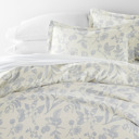 Twin XL Garden Light Blue Patterned Soft Duvet Cover Bed Set - Classic Patterns