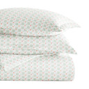 Queen Lights in Blue Aqua Patterned Soft Duvet Cover Bed Set - Classic Patterns