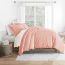 King Pink Buds Pink Patterned Soft Duvet Cover Bed Set - Classic Patterns