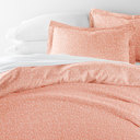 Queen Pink Buds Pink Patterned Soft Duvet Cover Bed Set - Classic Patterns