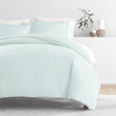 King Starlight Aqua Patterned Soft Duvet Cover Bed Set - Classic Patterns