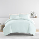 King Starlight Aqua Patterned Soft Duvet Cover Bed Set - Classic Patterns