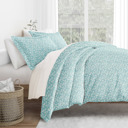 Twin XL Wheatfield Pale Blue Patterned Soft Duvet Cover Bed Set - Classic Patterns